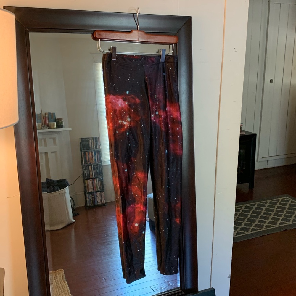 BlackMilk Clothing Pink Galaxy Leggings